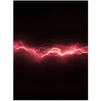 PosterMonkey Poster 120x160 cm - Gaming - Rood - Elektriciteit - Energie - Lijn - Posters - Kamer decoratie - Wanddecoratie woonkamer - Muurdecoratie slaapkamer XXL