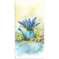 PosterMonkey Poster 20x40 cm - Gieter - Lavendel - Bloesems - Posters - Kamer decoratie - Wanddecoratie woonkamer - Muurdecoratie slaapkamer