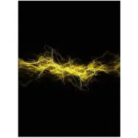 PosterMonkey Poster 30x40 cm - Gaming - Elektriciteit - Geel - Energie - Posters - Kamer decoratie - Wanddecoratie woonkamer - Muurdecoratie slaapkamer