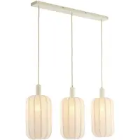 Light & Living Hanglamp 3L 80x21x34 cm TUFIA linnen crème