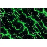 PosterMonkey Poster 30x20 cm - Gaming - Bliksemflitsen - Groen - Energie - Posters - Kamer decoratie - Wanddecoratie woonkamer - Muurdecoratie slaapkamer