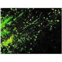 PosterMonkey Poster 80x60 cm - Gaming - Spetters - Groen - Chaotisch - Groen - Posters - Kamer decoratie - Wanddecoratie woonkamer - Muurdecoratie slaapkamer