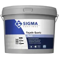 Sigma Facade Quartz Matt | Matte Structuurverf Buiten 10 LTR - Lichte kleur|2