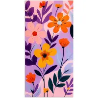 PosterMonkey Poster 20x40 cm - Bloemen - Kleurrijk - Bladeren - Posters - Kamer decoratie - Wanddecoratie woonkamer - Muurdecoratie slaapkamer