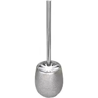 Peggy Perfect WC-garnituur, pot rond, keramiek, zilver