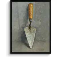 PosterMonkey Poster in lijst - Fotolijst 60x80 cm - Posters - Troffel - Verf - Gereedschap - Posterlijst zwart - Decoratie - Wanddecoratie woonkamer - Muurdecoratie slaapkamer