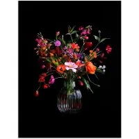 PosterMonkey Poster 90x120 cm - Boeket - Veldbloemen - Vaas - Posters - Kamer decoratie - Wanddecoratie woonkamer - Muurdecoratie slaapkamer