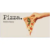 PosterMonkey Poster 120x60 cm - Pizza - Kaas - Pepperoni - Posters - Kamer decoratie - Wanddecoratie woonkamer - Muurdecoratie slaapkamer