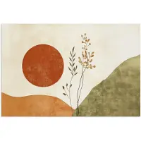 PosterMonkey Poster 30x20 cm - Zon - Abstract - Takken - Oranje - Posters - Kamer decoratie - Wanddecoratie woonkamer - Muurdecoratie slaapkamer