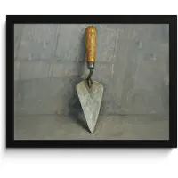 PosterMonkey Poster in lijst - Fotolijst 40x30 cm - Posters - Troffel - Verf - Gereedschap - Posterlijst zwart - Decoratie - Wanddecoratie woonkamer - Muurdecoratie slaapkamer