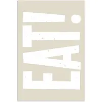 PosterMonkey Poster 120x180 cm - Eten - Decoratie - Beige - Wit - Posters - Wanddecoratie keuken - Muurdecoratie woonkamer - Decoratieve accessoires - Kamer muur decoratie