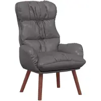 vidaXL Fauteuil Grijs 69 x 74 x 93 cm Kunstleer