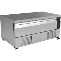 CombiSteel Koel-/vrieswerkbank - Laag Model - 116L - 1 Lade (3x 1/1 GN) - Geforceerd - Wielen - 1230x700x600mm