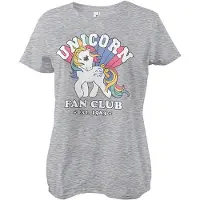 My Little Pony Damen Unicorn Fan Club Girly Tee HeatherGrey-M
