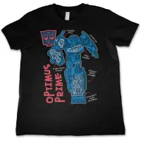 Transformers Kinder T-Shirt Optimus Prime Kids Tee HSB-12-TF1202-DTF556 Black-4 Jahre