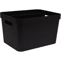 Eda Plastiques opbergbox STONE, 12 liter, PP, lauriergroen