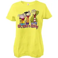 Cartoon Network Damen Ed, Edd n Eddy Girly Tee WB-5-EEE001-DTF920 Yellow-M