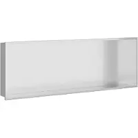 vidaXL Douche Niche zilver 90 x 30 x 9,5 cm Roestvrij staal
