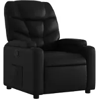 vidaXL Relaxfauteuil Zwart Kunstleer