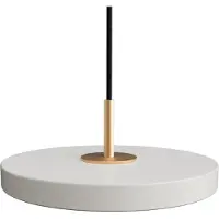 UMAGE Hanglampe , Asteria Micro V2, dimbare, Grijs, Woonkamer, Metaal, Scandinavisch
