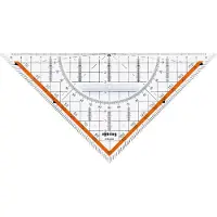 Rotring Geodriehoek S0903950 transparant 23 cm.