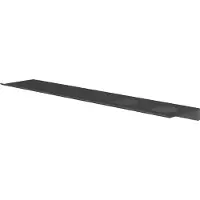 Hotbath &More SH060H2 planchet 60cm met 2 uitsparingen geborsteld zwart PVD