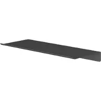 Hotbath &More Planchet 30 cm inclusief bevestigings rails Geborsteld zwart PVD