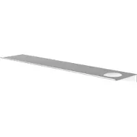 Hotbath &More planchet 60cm met uitsparing voor een zeepdispenser of beker wit