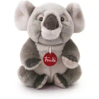 Trudi - Classic Knuffel Koala Jamin 22 cm - Handgemaakt in Italie - Zacht pluche - Knuffeldier voor jongens en meisjes - Grijs Wit - 13x15x22 cm maat S