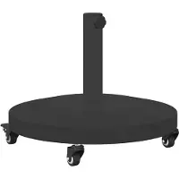 vidaXL Parasolvoet Zwart 48 x 48 x 32 cm
