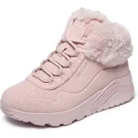 SKECHERS Boots 'Uno Lite - Cozy Leopard' pink