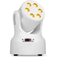 Beamz NOVA68-WH wash moving head - Compacte moving head met 6x 8W RGBW