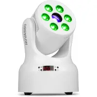 Beamz NOVA68G-WH wash moving head met gobo's - Met 6x 8W LED's + 30W