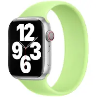 Apple Siliconen solobandje voor de Watch | 38/40/41/42 mm - Maat 9 - Sprout Green