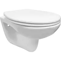 Wiesbaden Wandcloset Neptunus 2.0 Rimless met Neptunus 2.0 toiletzitting Glans Wit