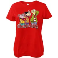Cartoon Network Damen Ed, Edd n Eddy Girly Tee WB-5-EEE001-DTF920 Red-L