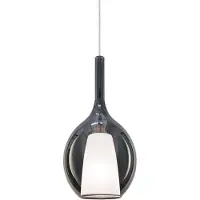 Ideal Lux Hanglamp Kalique, dimbaar, alu / grijs / zink, Woon-/ Eetkamer, Kunststof, Modern, hanglamp