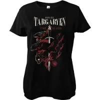 Game Of Thrones Damen T-Shirt House Targaryen Girly Tee WB-5-GOT004-H38-4 Black-L