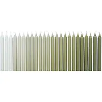 Ferm Living Ombre Kaarsen - Lot de 24 Khaki