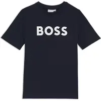 BOSS Shirt navy / wit