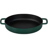ComBekk Gietijzeren Koekenpan Ø 28cm - 100% gerecycled - PFAS-vrij - Geschikt voor o.a. Inductie en BBQ - Holly Green