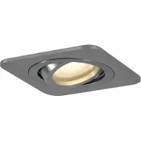 QAZQA alberto - Moderne Inbouwspot voor badkamer - 1 lichts - L 9 cm - Gunmetal -