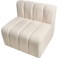 Beliani KAGE - Fauteuil - Lichtbeige - Bouclé