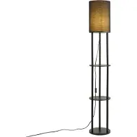 QAZQA Smart vloerlamp zwart incl. Wifi A60 - Stojon