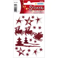 Herma Stickers Sleigh ride, glitter - 10 stuks