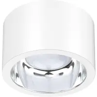 EVN Downlight ALG54, dimbaar, wit / opaal, Werkkamer / Kantoor, Aluminium, downlight