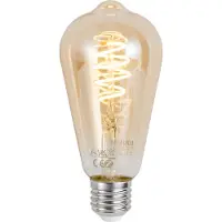 Luumr Slimme E27 dimbare LED lamp ST64 Amber 4.9W 320 lm 2500K Zigbee