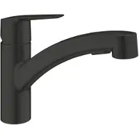 GROHE Keukenkraan Start Geïntegreerde Uittrekbare Sproeier 2 Stralen Mat Zwart