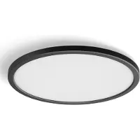 Philips Hue Tento plafondlamp - warmwit licht - rond - zwart - Ø30 cm