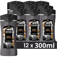 Axe Fine Fragrances Shower Gel Black Vanilla 300ml 12x